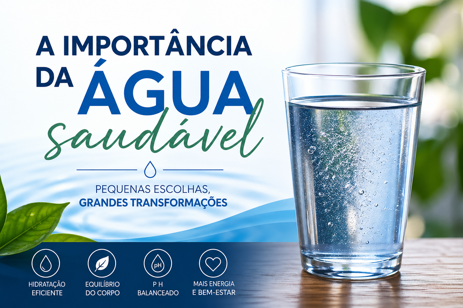 A importância da água saudável